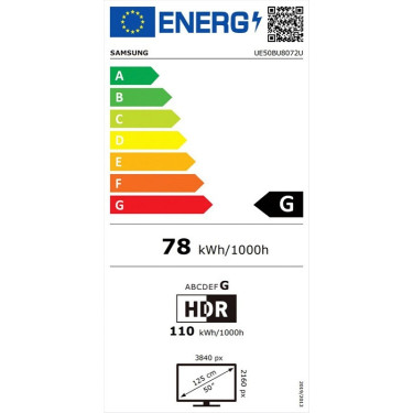 Samsung UE50BU8072UXXH Τηλεόραση Smart 50" 4K UHD LED BU8072 HDR (2022) 