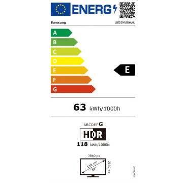 Samsung  UE55M80HAUXXH Τηλεόραση 55" Mini LED M80H 4K Vision AI Smart TV 2026