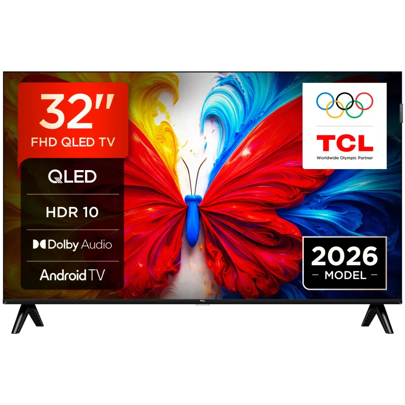 TCL  32S5LΤηλεόραση 32'' QLED Full HD Android TV (2026)