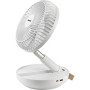 Kerosun KFU03-7DGSW Ανεμιστηράκι USB Επαναφορτιζόμενο Αναδιπλούμενο Λευκό KFU03-7DGSW