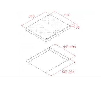 Teka IBC 64110 SSM BK Επαγωγική Εστία 
