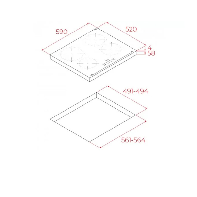 Teka IBC 64110 SSM BK Επαγωγική Εστία 