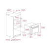 Teka HCB 6370 P SS  Φούρνος άνω Πάγκου 70lt Π59.5εκ. Inox