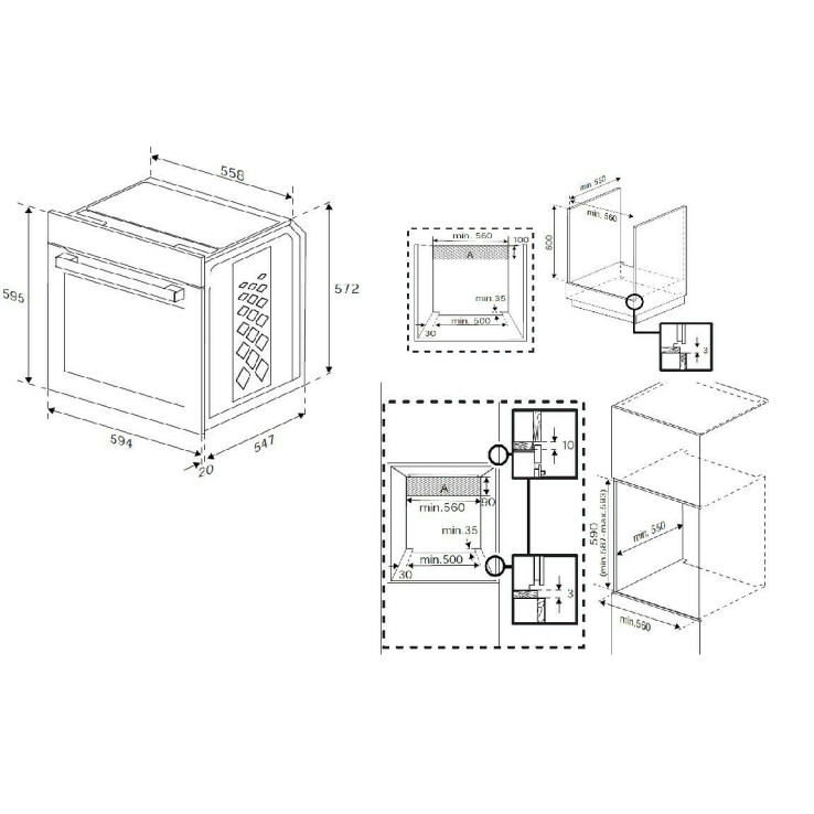 Beko BBIE12300XD Εντοιχιζόμενος φούρνος Inox 72Lt.