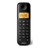 Philips D1601B/34 Aσύρματο Tηλέφωνο Mε Eλληνικό Mενού, Mαύρο