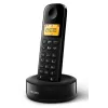 Philips D1601B/34 Aσύρματο Tηλέφωνο Mε Eλληνικό Mενού, Mαύρο