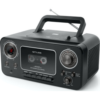 Muse M-182 RDC Φορητό Ηχοσύστημα με CD / Κασετ. / Ραδιόφωνο Μαύρο