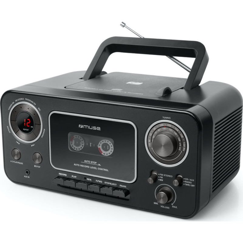 Muse M-182 RDC Φορητό Ηχοσύστημα με CD / Κασετ. / Ραδιόφωνο Μαύρο