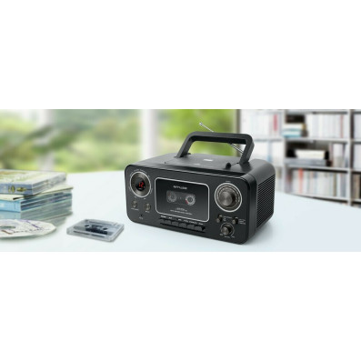 Muse M-182 RDC Φορητό Ηχοσύστημα με CD / Κασετ. / Ραδιόφωνο Μαύρο