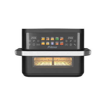 Primo  PRAF-40530 Φριτέζα Αέρος Dual Zone Digital 11L 2800W Inox/Μαύρο