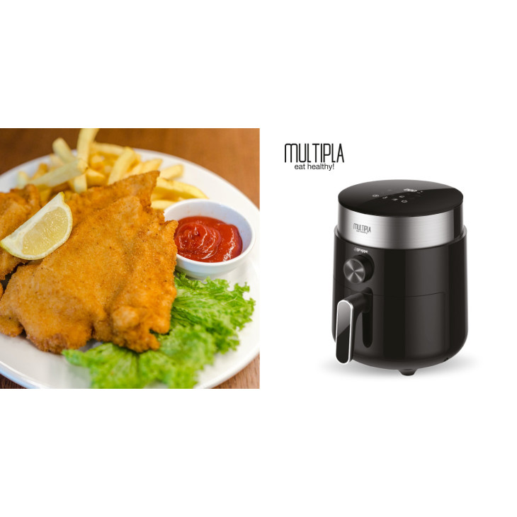 Gruppe Multipla Eat Healthy Φριτέζα αέρος 2.5lt Μαύρο