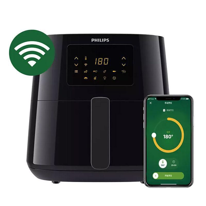 Philips HD9280/70 Φριτέζα Αέρος Με WiFi  ,Αποσπώμενο Κάδο 2000 W,6,2Lt. Μα΄ύρη