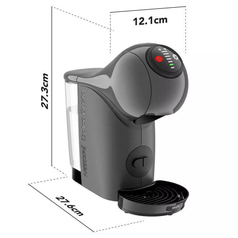 Krups Genio S Καφετιέρα για Κάψουλες Dolce Gusto 15bar Γκρι