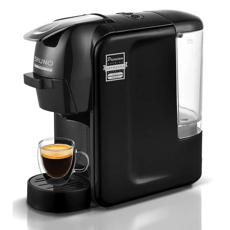 Bruno BRN-0124 Καφετιέρα Espresso 3 σε 1 , 1450W, 19 bar, μαύρη