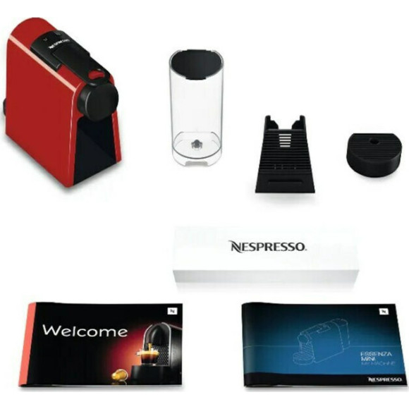 De'Longhi EN85R Essenza Mini Καφετιέρα για Κάψουλες Nespresso Πίεσης 19bar  Κόκκινο