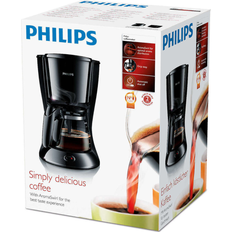Philips HD7461/20 Καφετιέρα Φίλτρου  Daily Collection Μαύρη