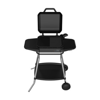 Primo PRBQ-40499 Μπάρμπεκιου Με σταντ 3050W Με πλαϊνά ράφια + καπάκι. Μαύρο/Inox