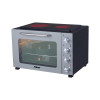 Primo PREO-40387NS Φουρνάκι Με 2 Κεραμικές Εστίες 50L Με Αέρα & Υάλινη Πρόσοψη Γκρι/Μαύρο