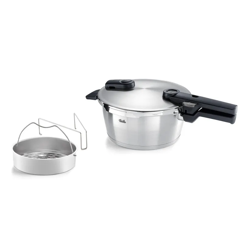 Fissler 3.5LT Vitaquick Premium Χύτρα Με Καλάθι Ατμού 60241003070