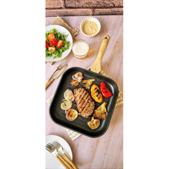 Gruppe KEFJ28 Αντικολλητικό Τηγάνι Grill 
