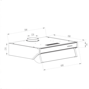 Gruppe SEMPLICE 600  Ελεύθερος Απορροφητήρας  Καφέ 60cm.