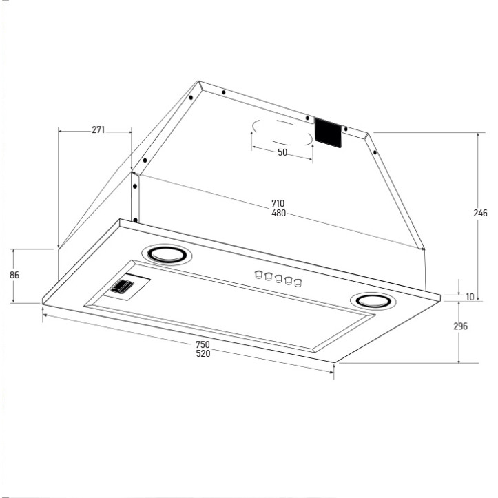 Gruppe TRITON 750 Μηχανισμός Απορρόφησης 75cm.