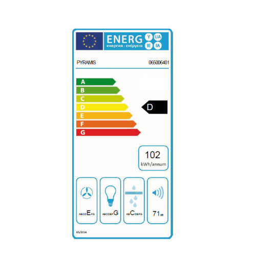 Pyramis Συρόμενος Turbo Slim 60cm 065006401
