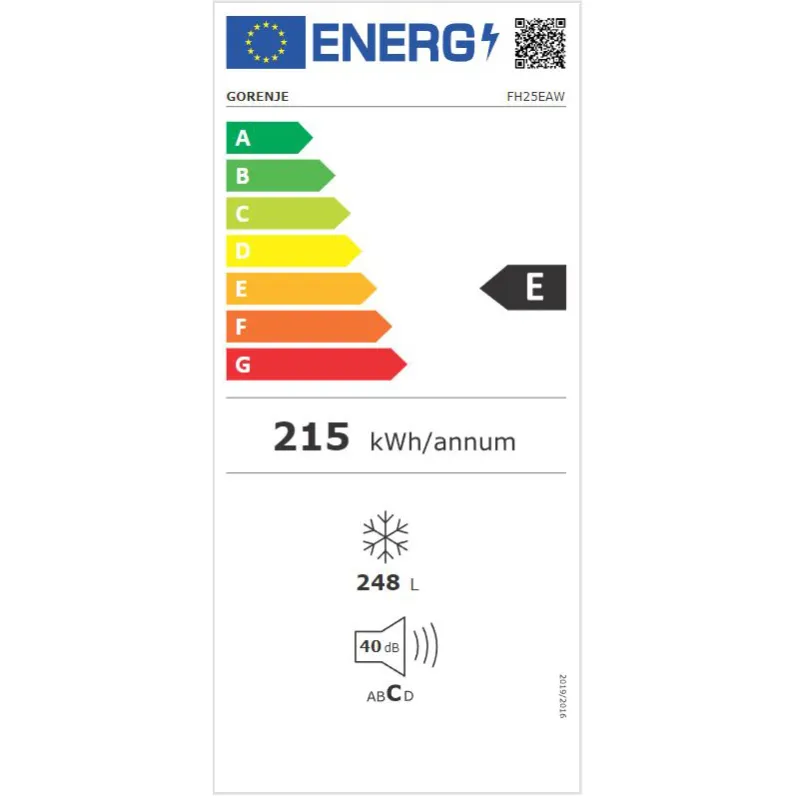 Gorenje FH25EAW Καταψύκτης Μπαούλο, 248Lt.
