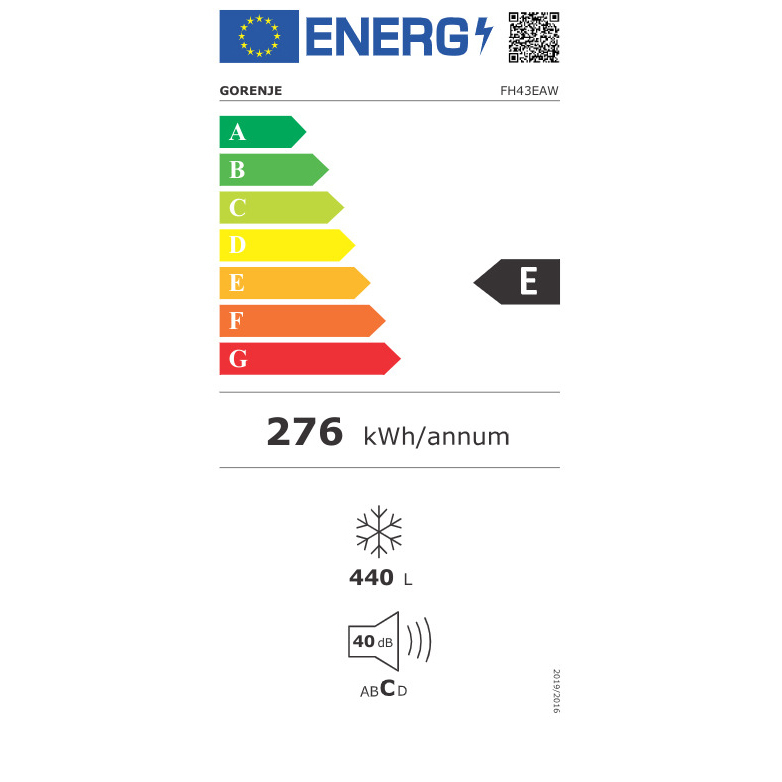 Gorenje FH43EAW Καταψύκτης Μπαούλο  440lLt.