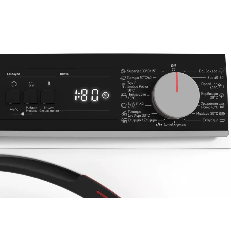  SHARP ES-NA012DW1NA-GR Πλυντήριο Ρούχων10kg – Κλάση Α, Ατμός, 1200 Στροφές