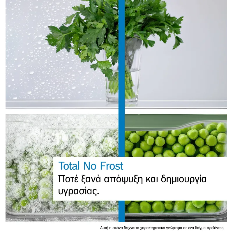 Bosch KGN33NLEB Ψυγειοκαταψύκτης  176 x 60 cm Metal Look
