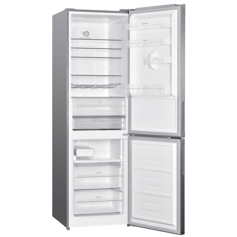 Brandt BFC2065NX Ψυγειοκαταψύκτης Inox 1.95x60