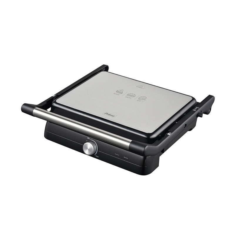  Primo PRPG-40494 Ψηστιέρα Panini  Κεραμικές πλάκες "Marble" 2000W Μαύρη-Inox