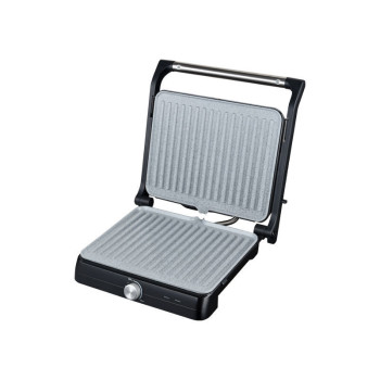  Primo PRPG-40494 Ψηστιέρα Panini  Κεραμικές πλάκες "Marble" 2000W Μαύρη-Inox