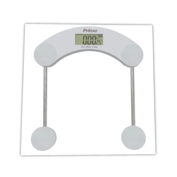 Primo PRBS-40455 Ζυγαριά Σώματος 180Kg Υάλινη Γκρι