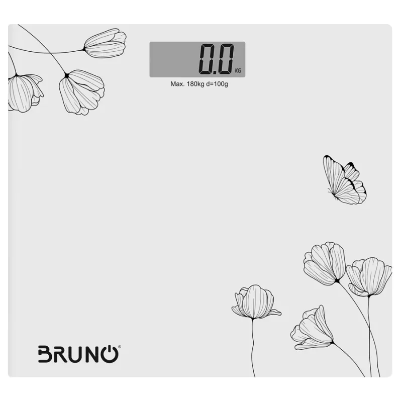 Bruno BRN-0055  Ψηφιακή Ζυγαριά , Εως 180kg, Λευκή