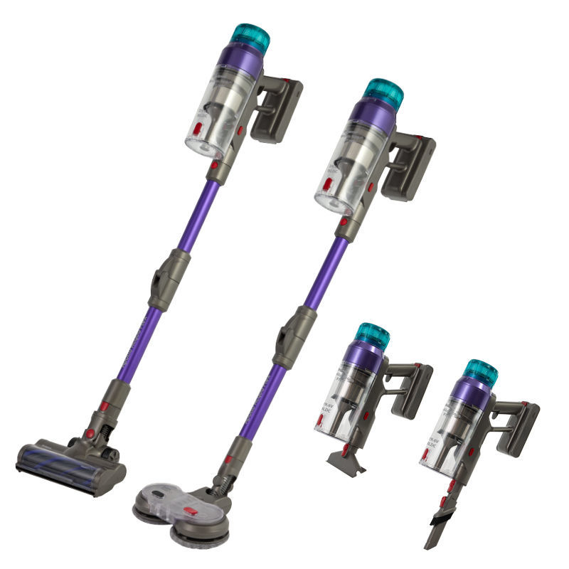Primo  PRVC-40507 Επαναφορτιζόμενη Σκούπα Apollo Aqua Flex 3σε1 29.6V BLDC μοτέρ Γκρι-Μωβ