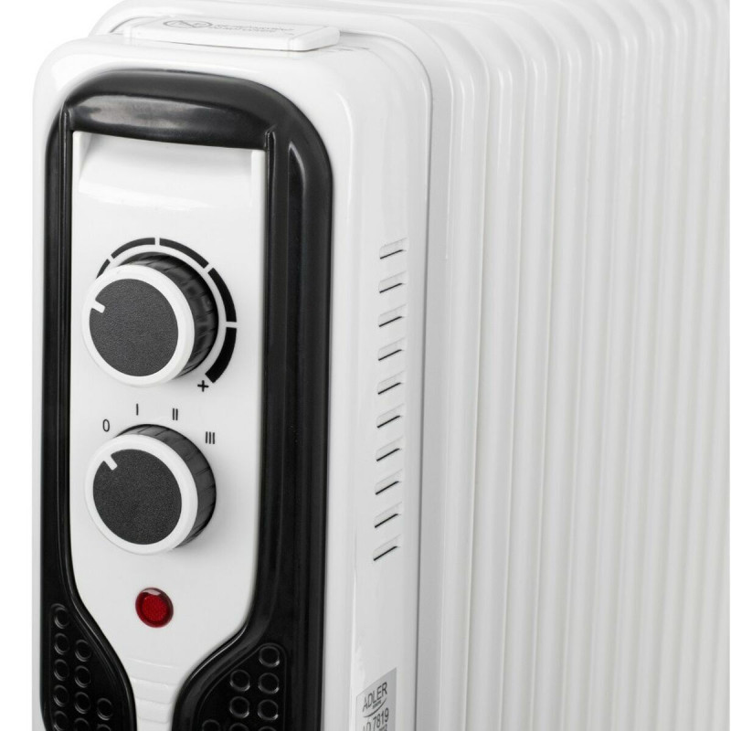 Adler AD7819  Καλοριφέρ Λαδιού με 15 Φέτες 2500W Λευκό